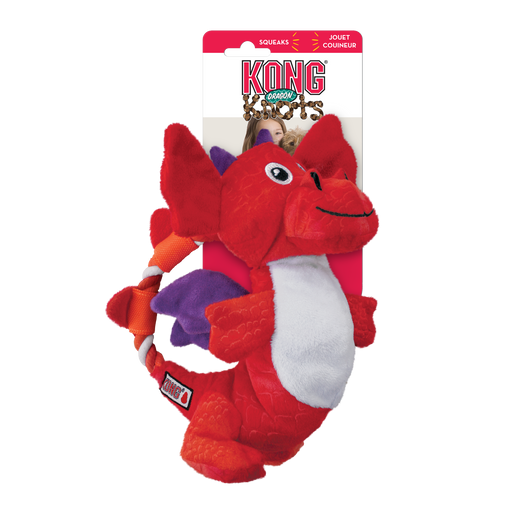 KONG Dragon Knots Dog Toy Medium/Large Assorted Colours