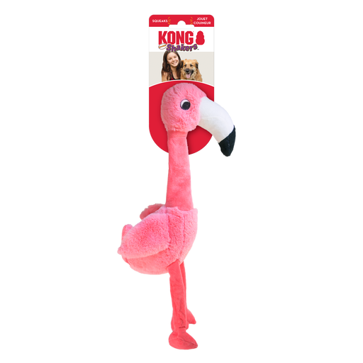 KONG Shakers Honkers Flamingo Dog Toy Small