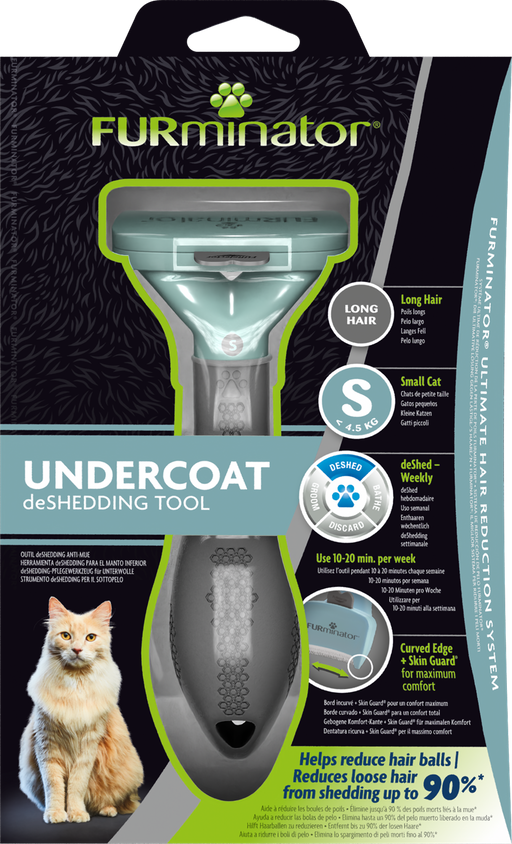 FURminator Undercoat deShedding Tool for Small Long Hair Cat