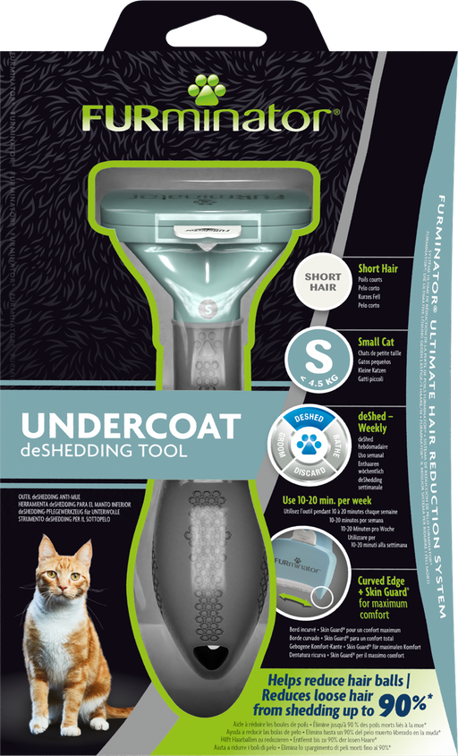 FURminator Undercoat deShedding Tool for Small Short Hair Cat