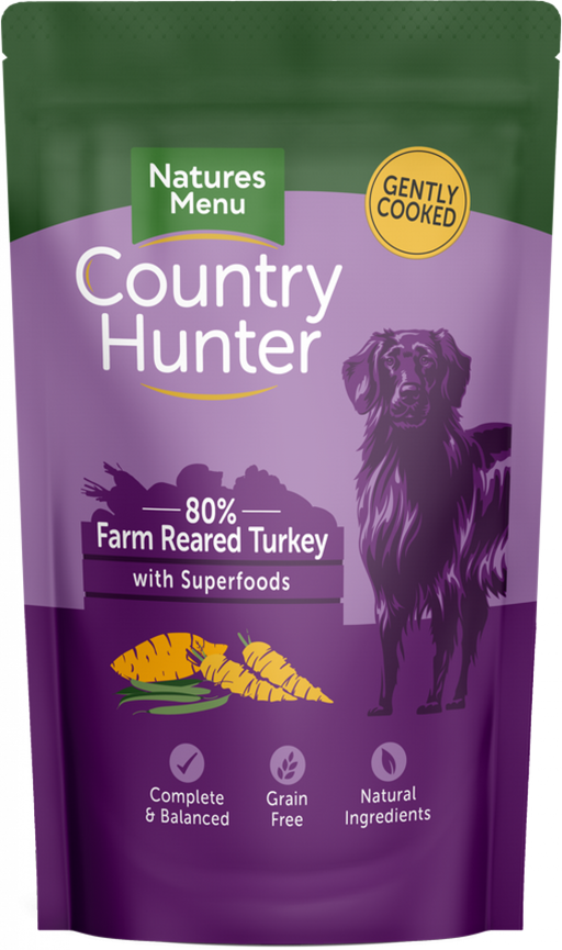 Natures Menu Country Hunter Farm Reared Turkey Superfood Wet Dog Food