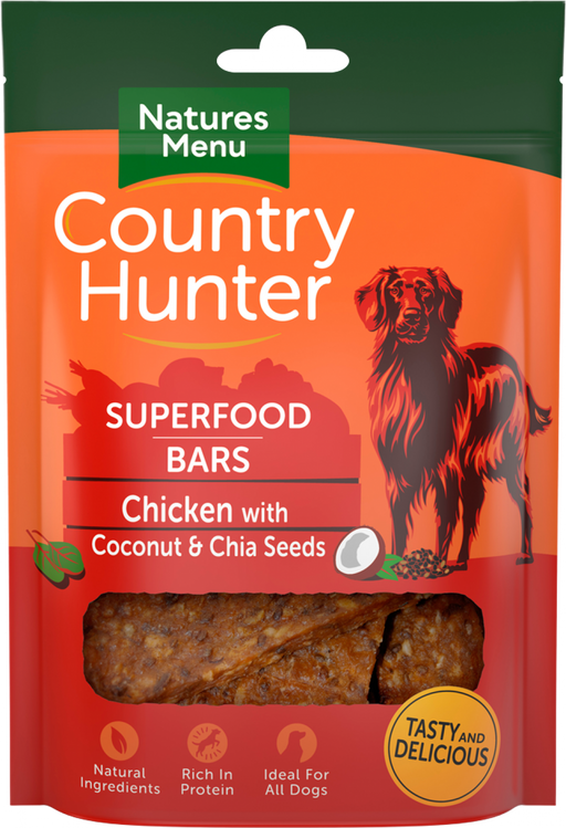 Natures Menu Country Hunter Superfood Bar Chicken with Coconut & Chia Seeds