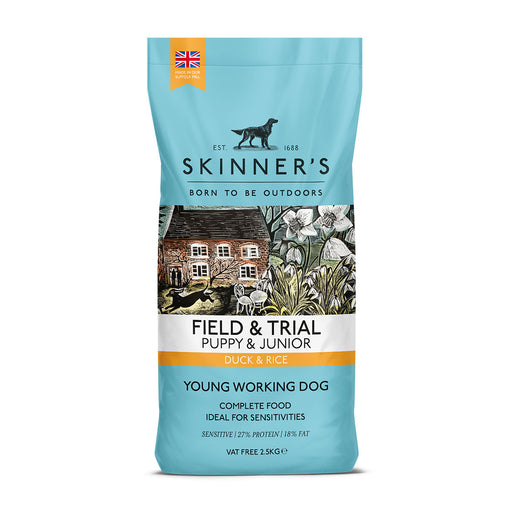 Skinner's Field & Trial Duck & Rice Puppy & Junior Working Dry Dog Food