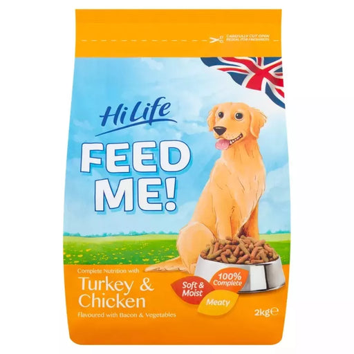 HiLife Feed Me with Turkey and Chicken Flavoured with Bacon and Vegetables Dry Dog Food
