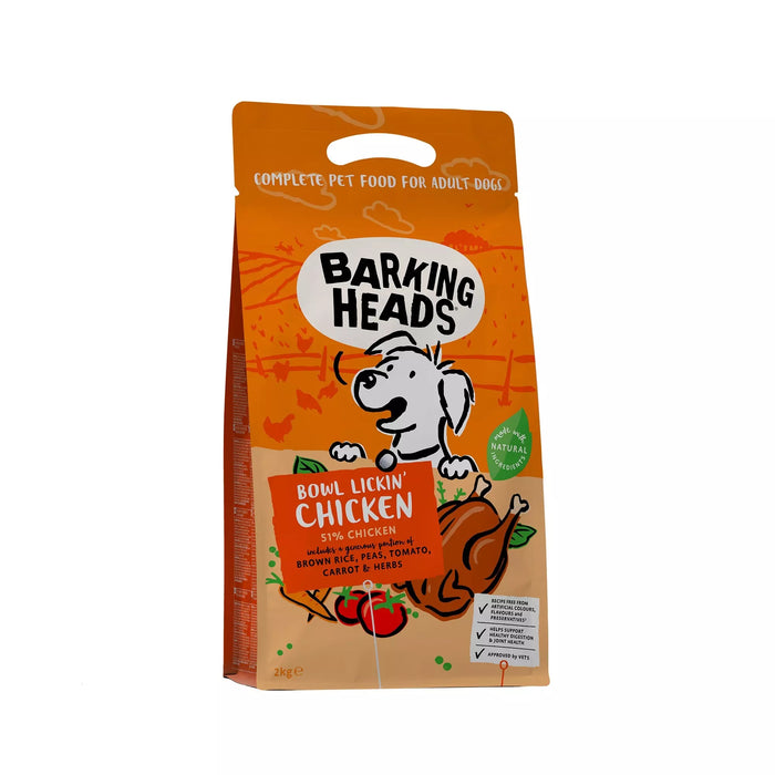 Barking Heads Bowl Lickin' Chicken Adult Dry Dog Food 2kg