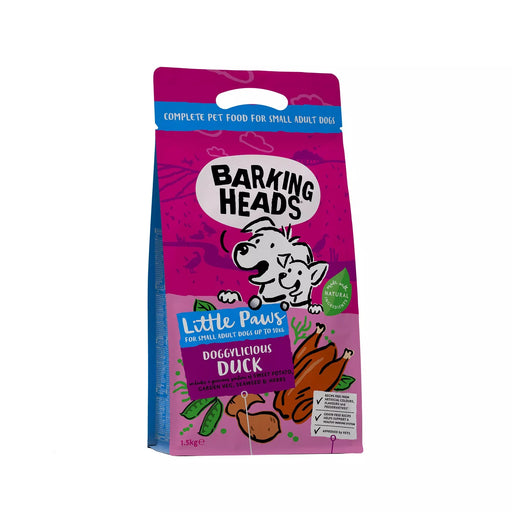 Barking Heads Little Paws Doggylicious Duck Adult Small Dry Dog Food