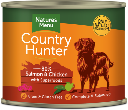 Natures Menu Country Hunter Salmon and Chicken with Superfoods Wet Dog Food
