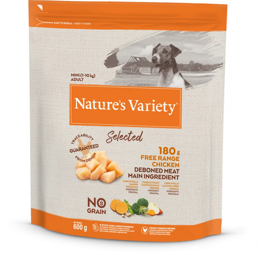 Nature's Variety Selected Free Range Chicken Mini Adult Dry Dog Food 600g