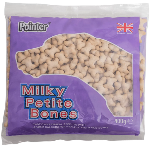 Pointer Milky Bones Dog Treats 400g