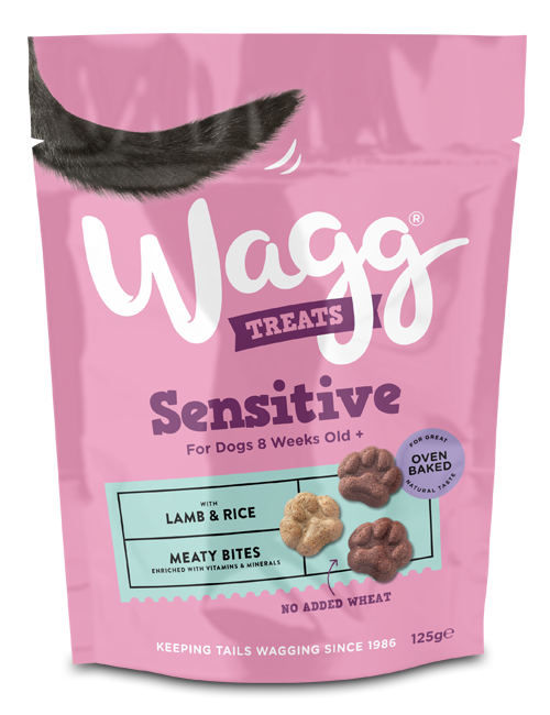 Wagg Sensitive Meaty Bites with Lamb & Rice Dog Treats 125g