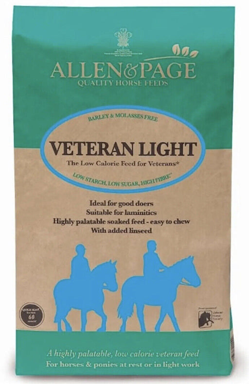 Allen & Page Veteran Light Equine Food 20kg