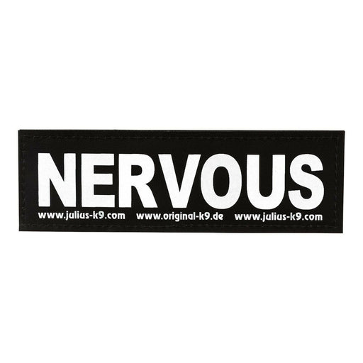 Trixie Julius-K9 Attachable Labels Nervous L 2 Pack (160 x 50 mm)