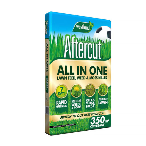 Aftercut All In One Lawn Feed Weed & Moss Killer 350m² 11.2kg
