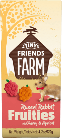 Supreme Tiny Friends Farm Russel Rabbit Food Fruities 120g