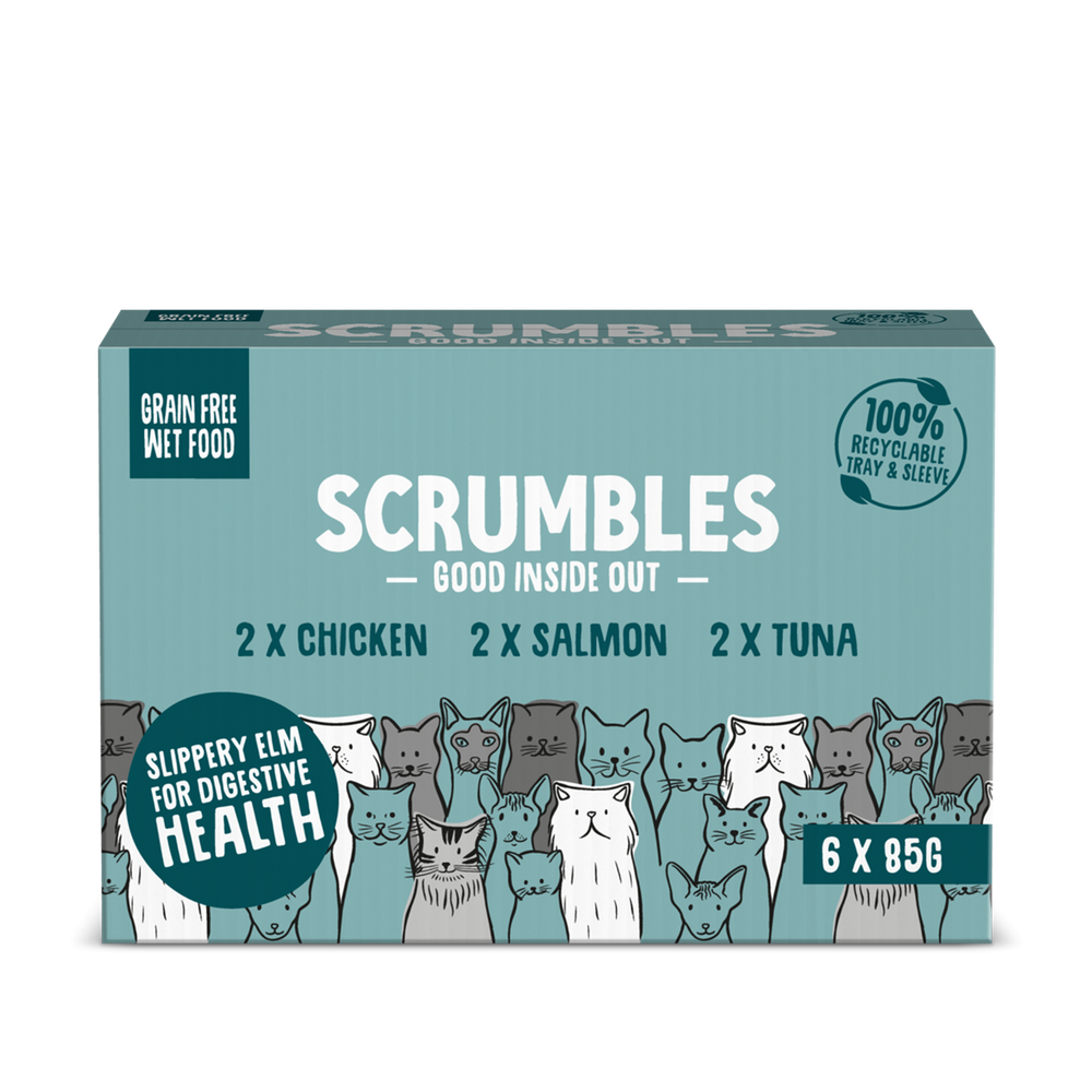 Scrumbles Variety Pack Wet Cat Food 6 x 85g
