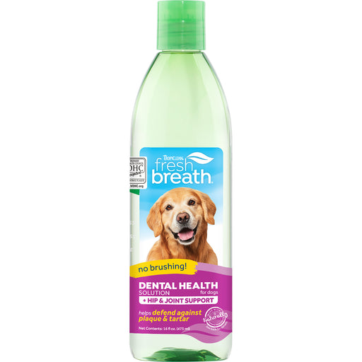 TropiClean Dental Health Solution Plus Hip & Joint for Dogs 473ml