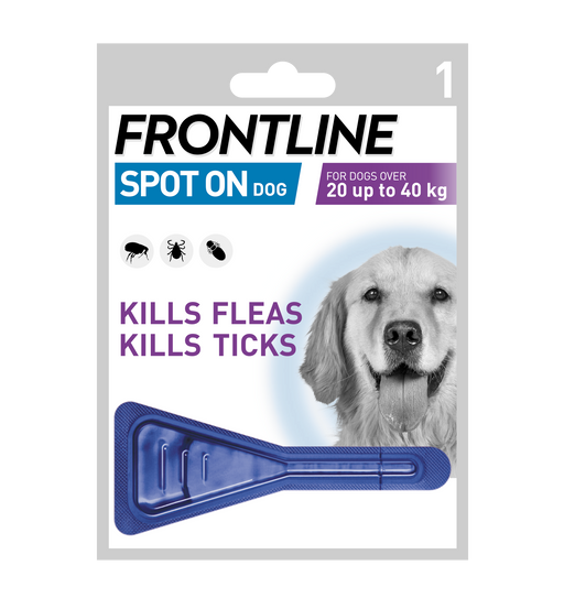 Frontline Spot On Flea & Tick Treatment Large Dog (20-40kg) - 1 pack
