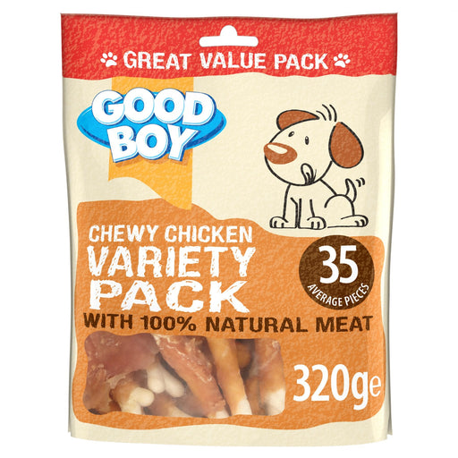 Good Boy Pawsley & Co Chewy Chicken Variety Pack Dog Treats 320g
