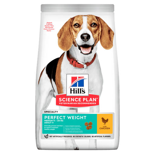 Hill's Science Plan Perfect Weight Medium Adult Dry Dog Food - 2kg