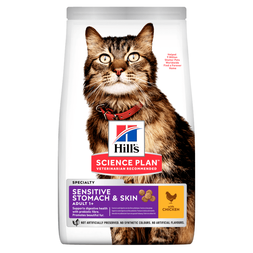 Hill's Science Plan Adult Sensitive Stomach & Skin Dry Cat Food 7kg