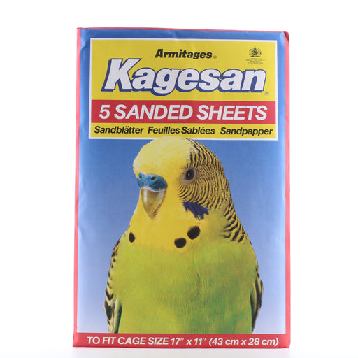 Kagesan Sand sheets No 6 Red 5 per pack Cage size 43 x 28 cm