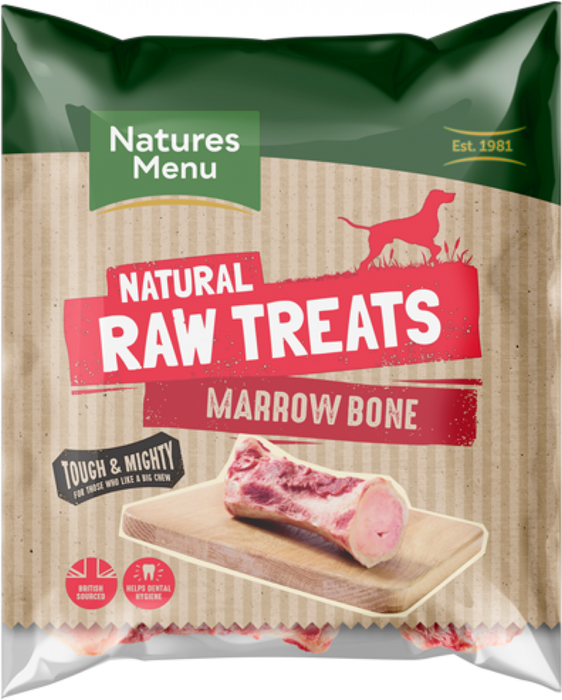 Natures Menu Frozen Marrowbone Raw Chews for Dogs 500g