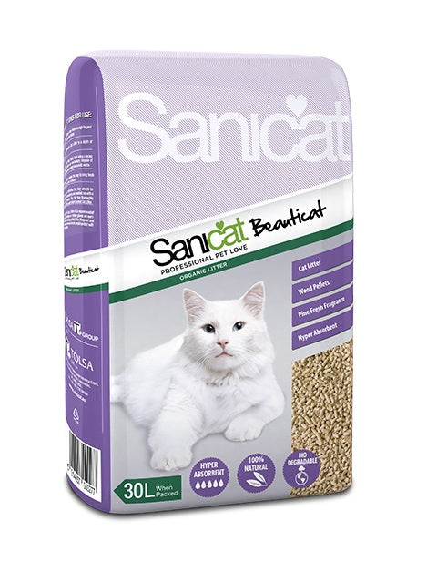 Sanicat Beauticat Wood Cat Litter 30 Litre