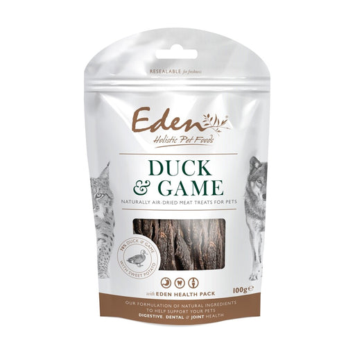 Eden Duck and Game Treat for Dogs and Cats All Life Stages - 100g